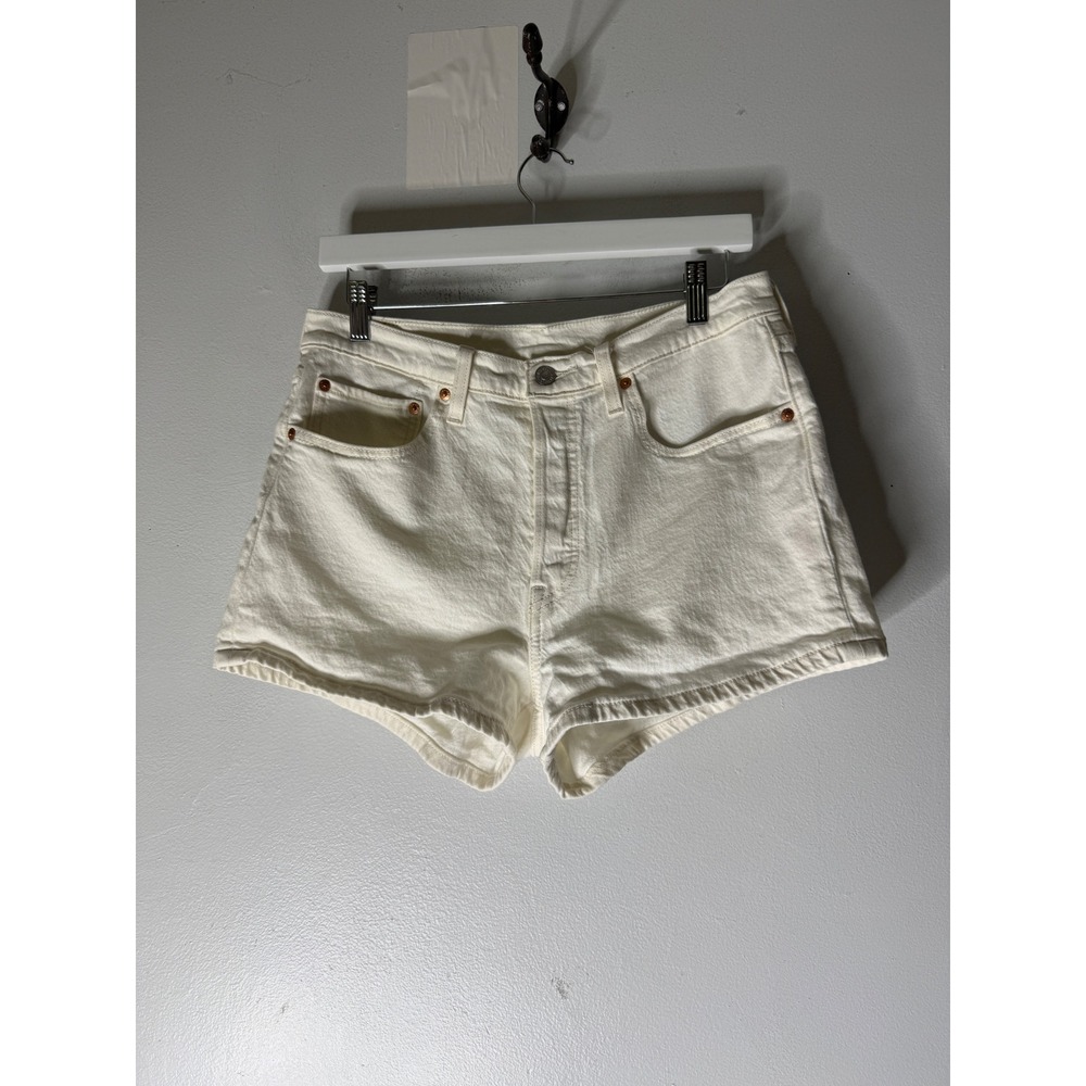 Levi's 501 off white jean shorts size 31
